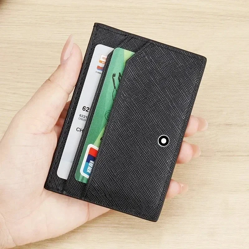 Leather Wallet Men - Carteira Masculina Fina de Couro PU