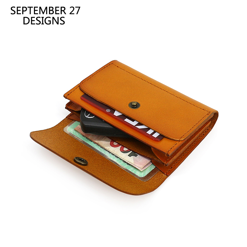 Leather Wallet Men - Mini Bolsa de Cintura de Couro