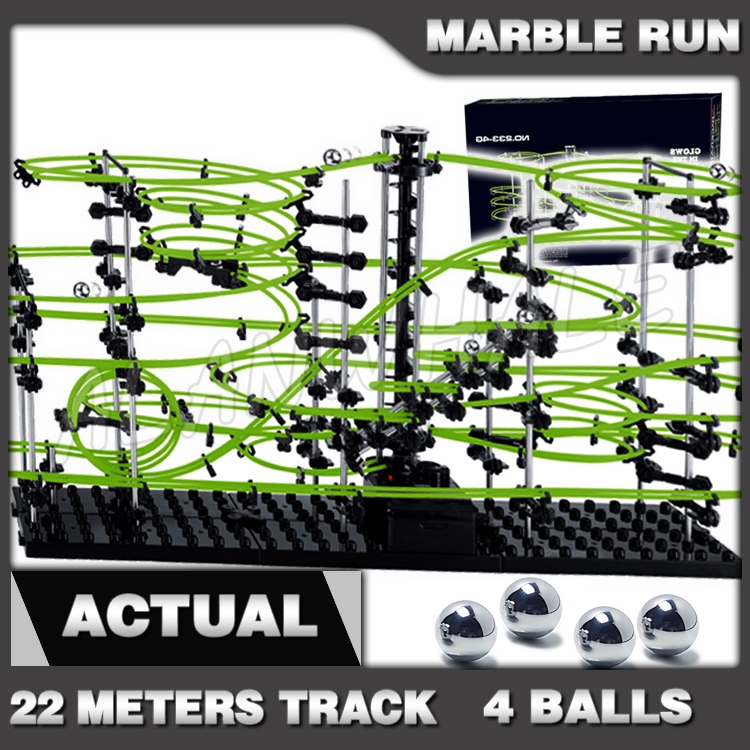 Marble Coaster Set - 2200cm ferroviário nível 4 mármore correr
