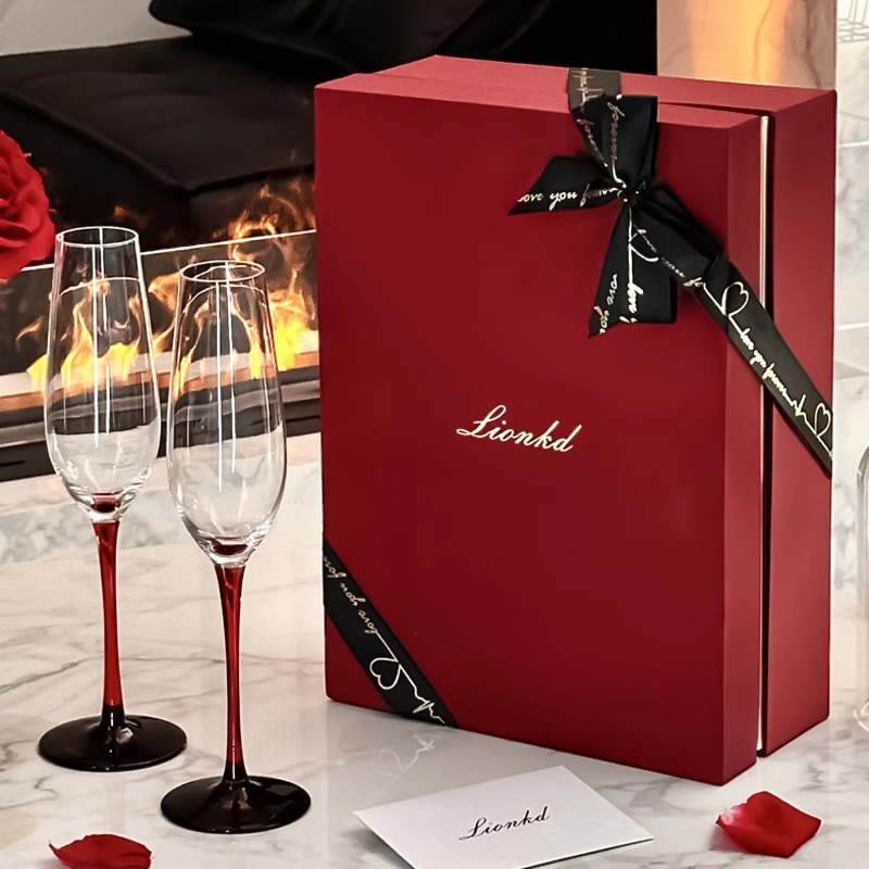 Luxury Gift Set - Copo de champanhe de cristal de