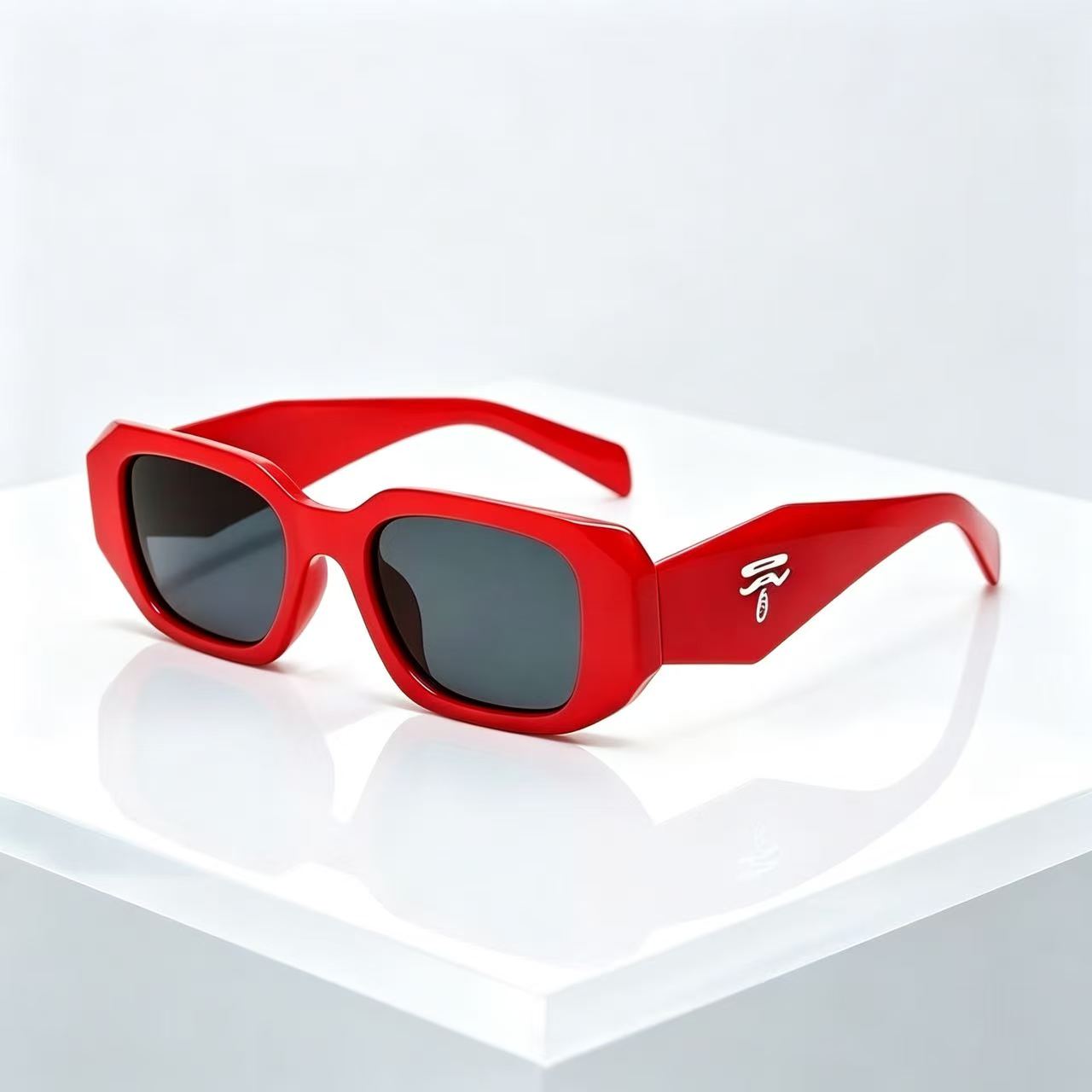 Designer Sunglasses - Óculos de sol vintage quadrados unissex,