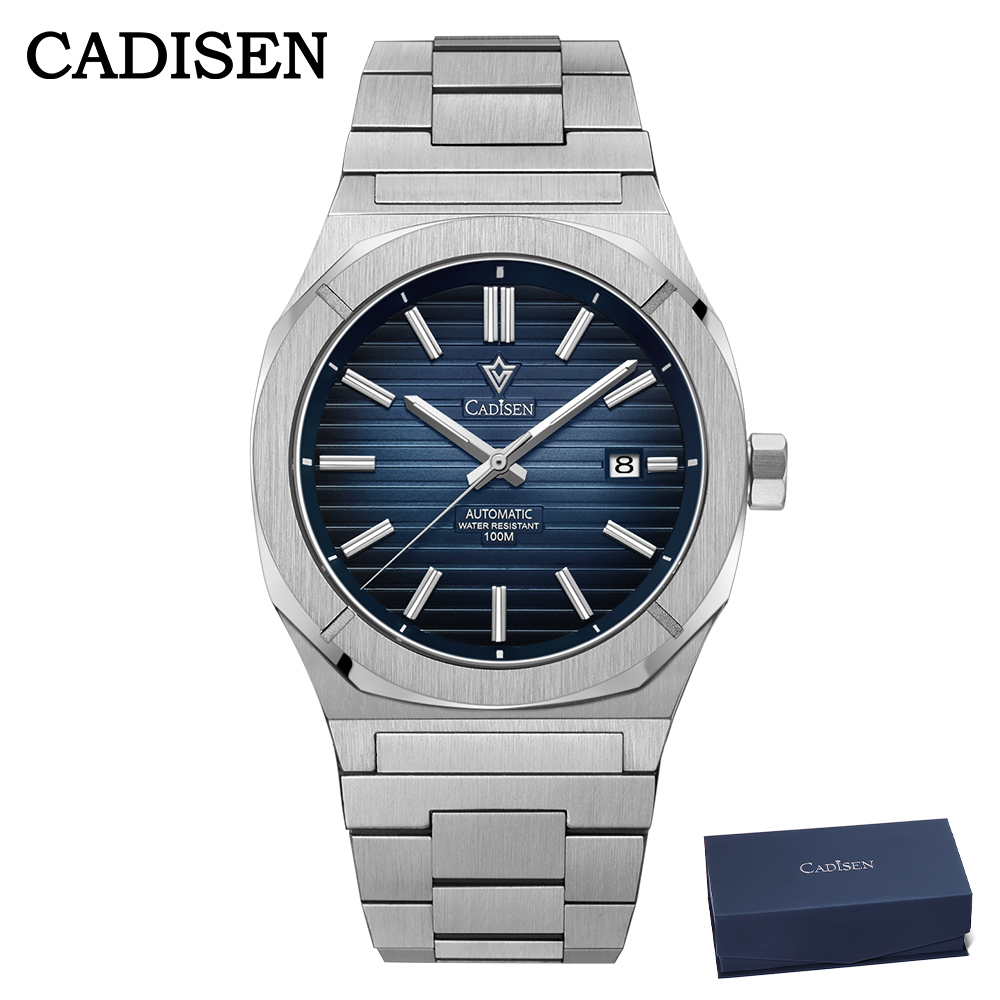 Luxury Watch Men - Cadisen 2026 mergulhador relógio safira miyota