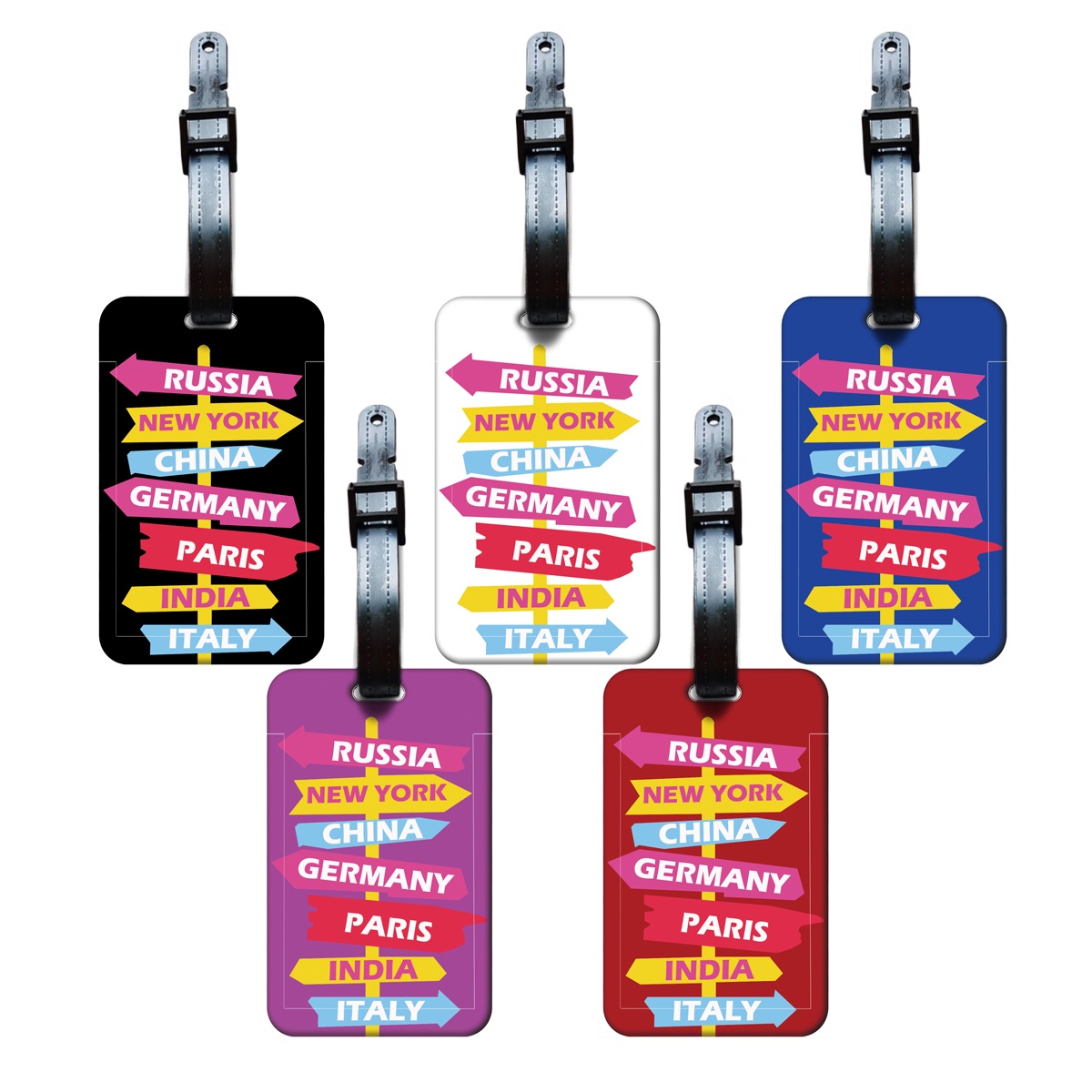 Travel Luggage Set - Etiquetas de Bagagem Criativas com Sinais