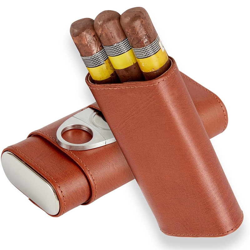 Premium Cigar Case - Kit Portátil para Charutos, Estojo de