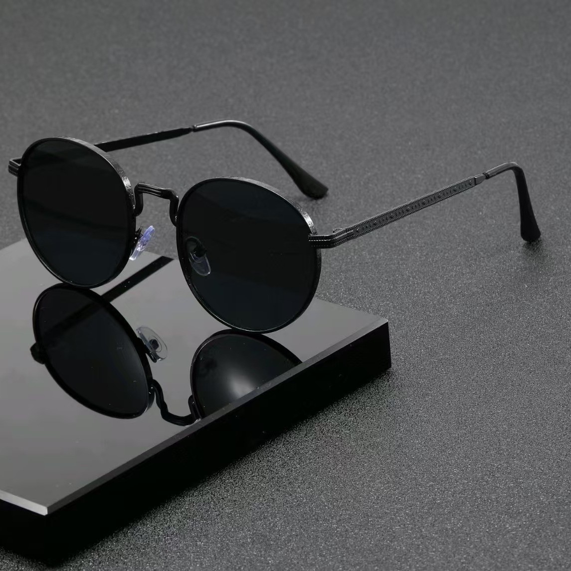 Designer Sunglasses - Óculos de Sol Redondos Clássicos de
