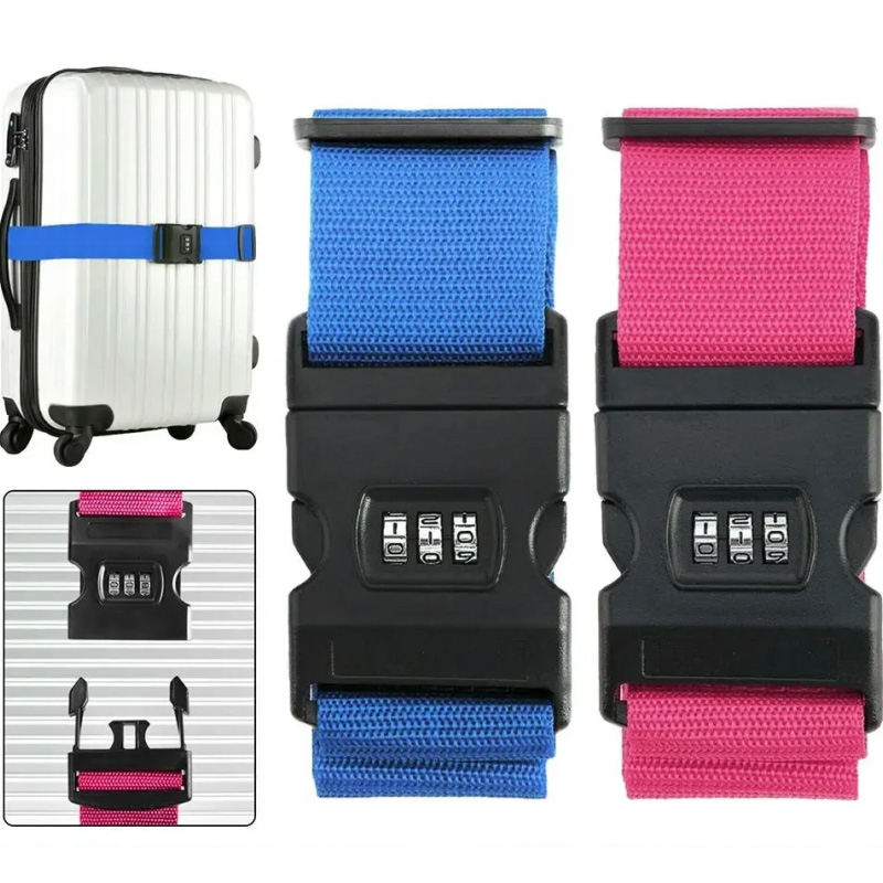 Travel Luggage Set - Cintas para Bagagem, Elásticas e Resistentes,