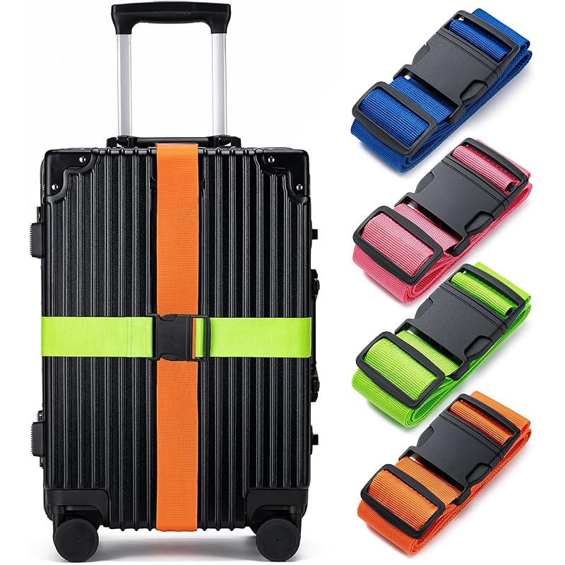 Travel Luggage Set - Conjunto de 4 Cintas para Bagagem,