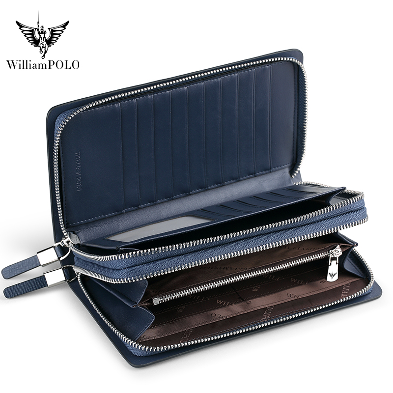 Bolsa de Mão de Couro Luxuosa  - Leather Wallet Men avaliação e preço