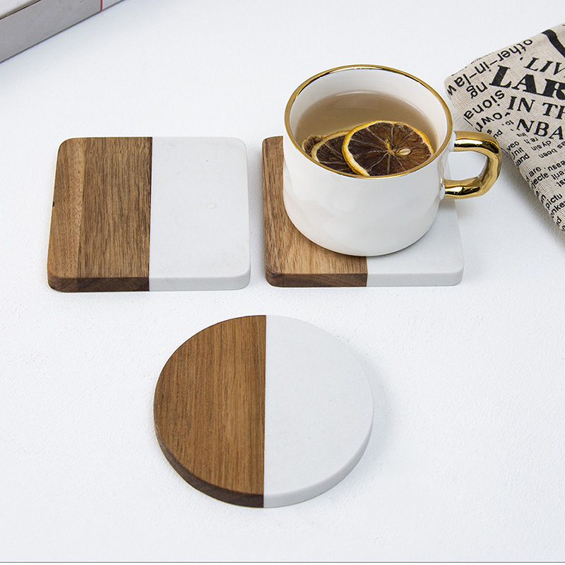 Conjunto de 4 Porta-Copos de M - Marble Coaster Set avaliação e preço