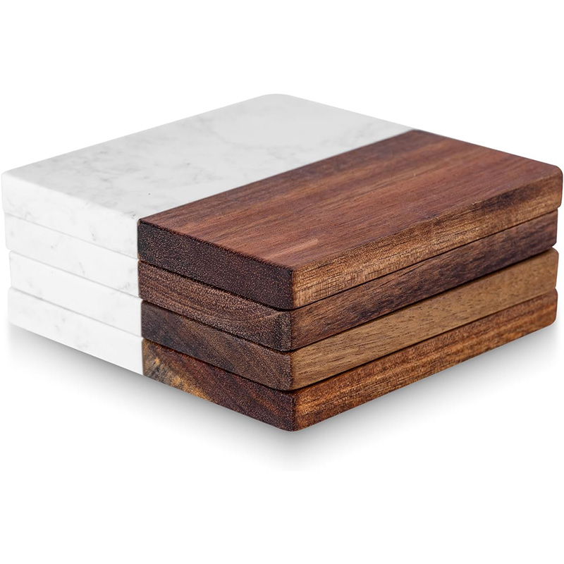 Conjunto de 4 Porta-Copos de M - Marble Coaster Set avaliação e preço