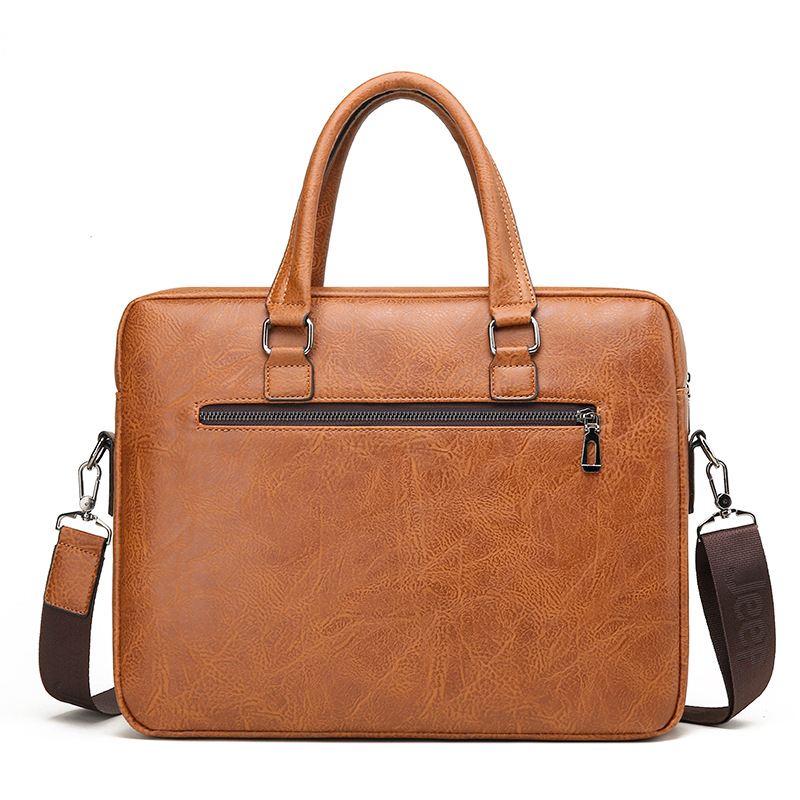 Marca de luxo homem maleta de  - Leather Briefcase avaliação e preço