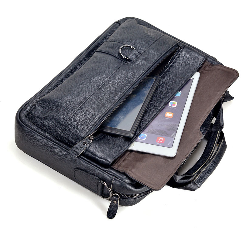 Grande bolsa de couro genuíno  - Leather Briefcase avaliação e preço