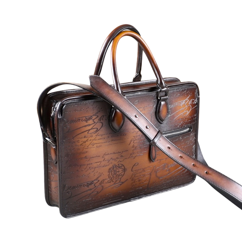 Dimy 2025 nova maleta de negóc - Leather Briefcase avaliação e preço