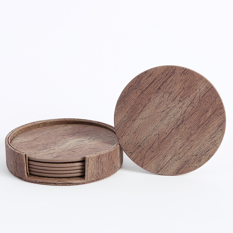 Woter 6 pçs/lote círculo de co - Marble Coaster Set avaliação e preço