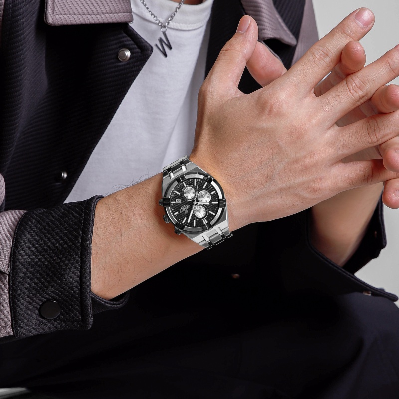 Relógio de quartzo cronógrafo  - Luxury Watch Men avaliação e preço
