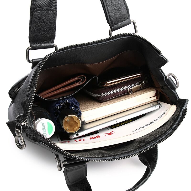 Bolsa de ombro de couro genuín - Leather Briefcase avaliação e preço