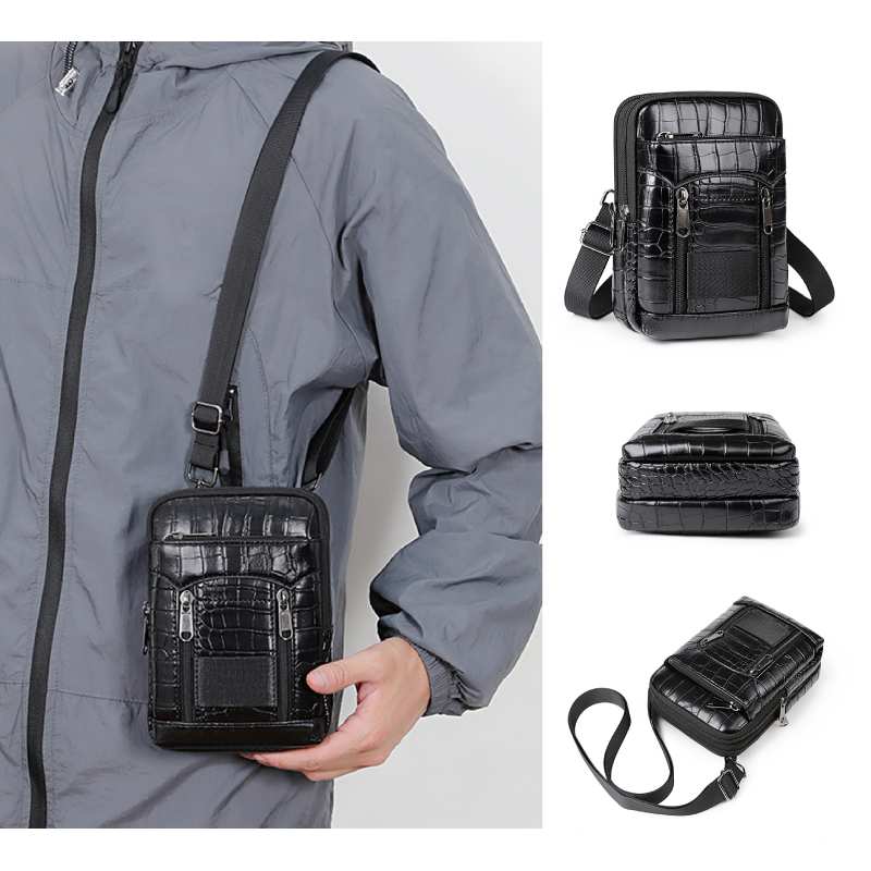 Bolsa de ombro crossbody com e - Leather Wallet Men avaliação e preço