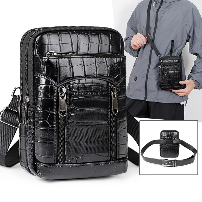 Bolsa de ombro crossbody com e - Leather Wallet Men avaliação e preço