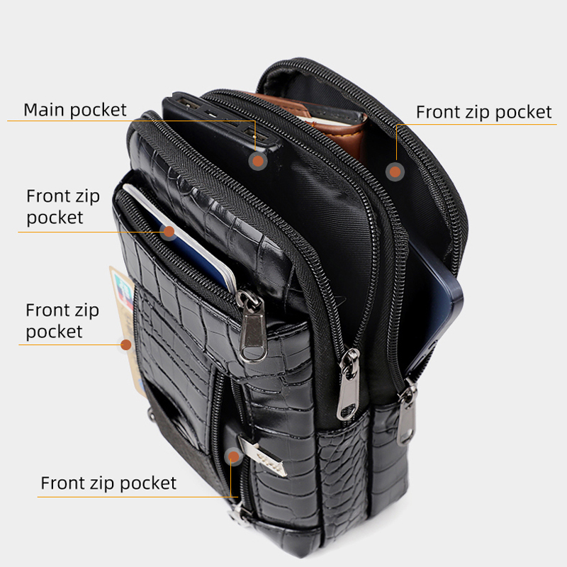 Bolsa de ombro crossbody com e - Leather Wallet Men avaliação e preço
