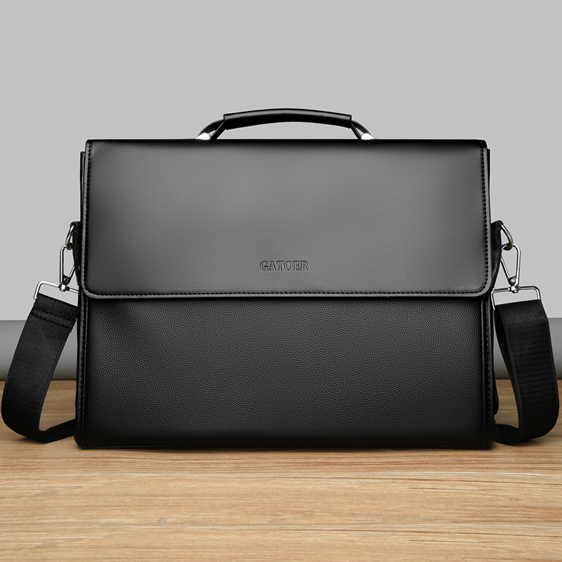 Bolsa de Ombro Casual para Hom - Leather Briefcase avaliação e preço