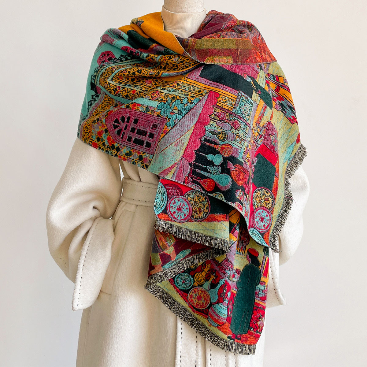 Cachecol Feminino de Imitação  - Cashmere Scarf avaliação e preço