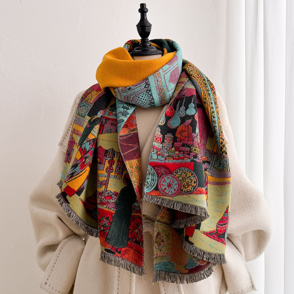 Cachecol Feminino de Imitação  - Cashmere Scarf avaliação e preço