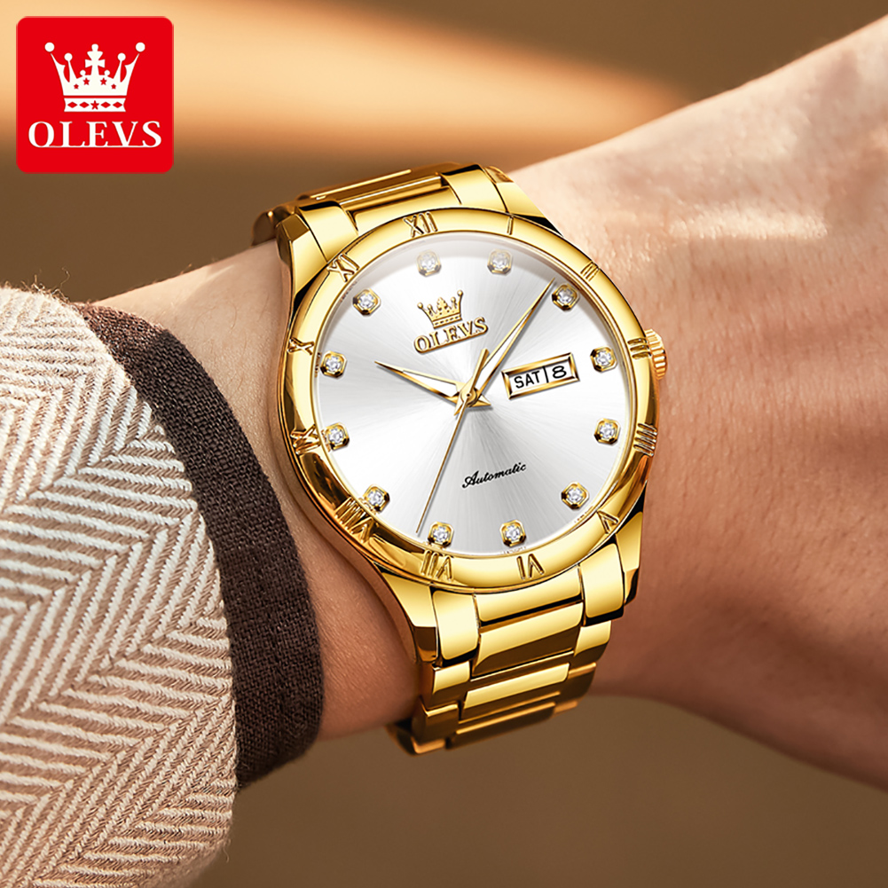 Olevs relógios masculinos de l - Luxury Watch Men avaliação e preço