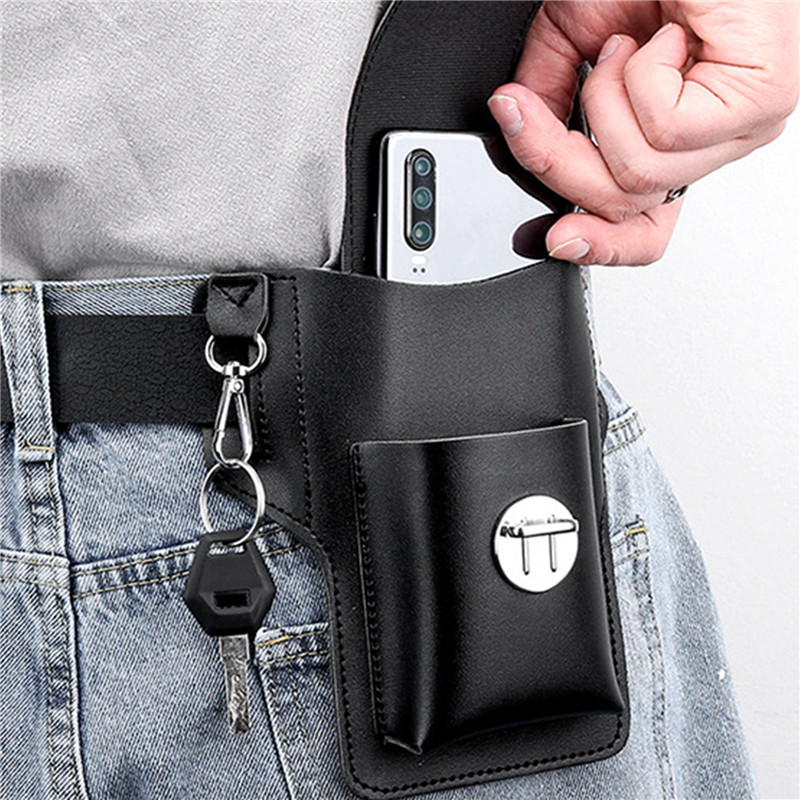 Saco de cinto de telefone para - Leather Wallet Men avaliação e preço