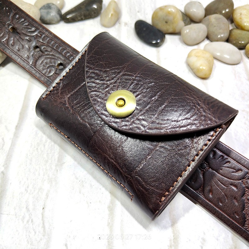 Blong-Mini bolsa de cintura de - Leather Wallet Men avaliação e preço