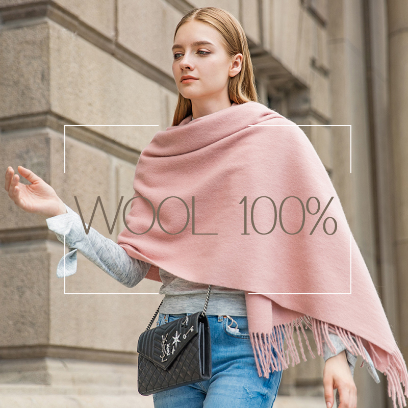 Lenço de inverno de lã feminin - Cashmere Scarf avaliação e preço