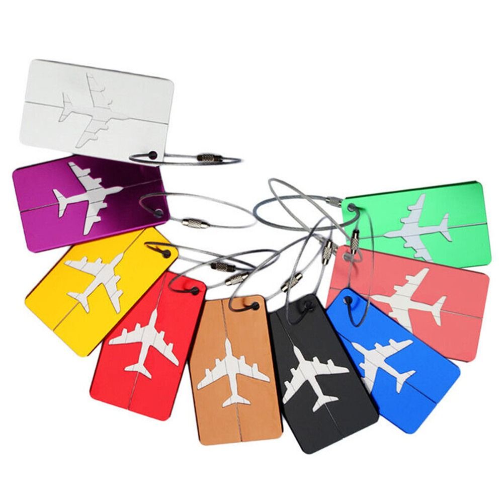 Alumínio Bagagem Tags com Cord - Travel Luggage Set avaliação e preço