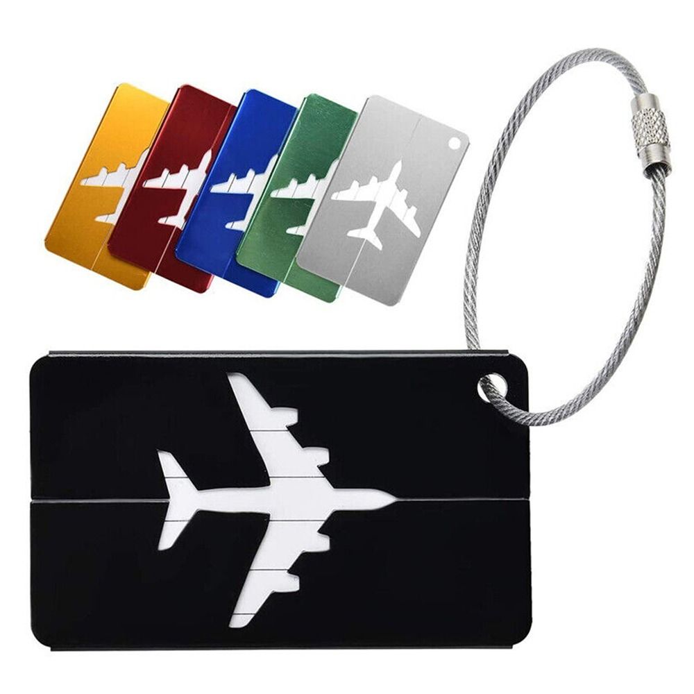 Alumínio Bagagem Tags com Cord - Travel Luggage Set avaliação e preço