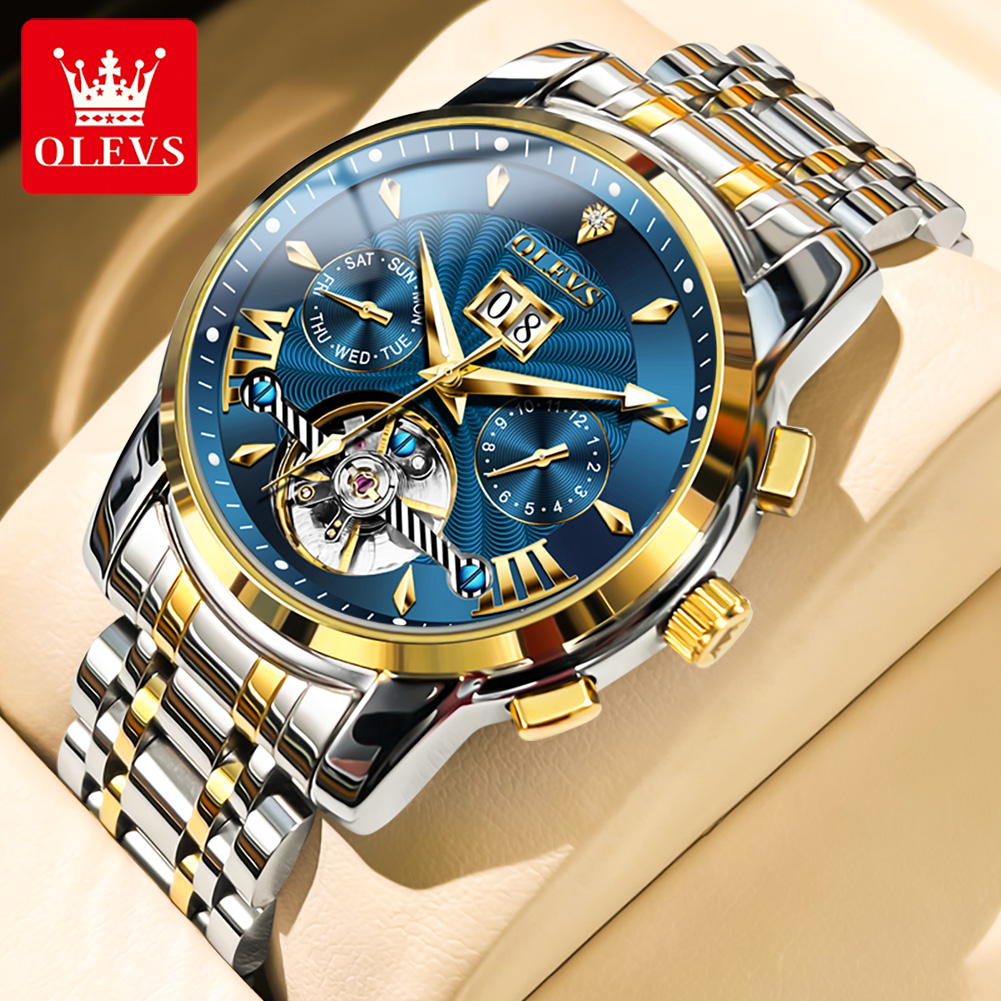 Olevs relógios masculinos de l - Luxury Watch Men avaliação e preço