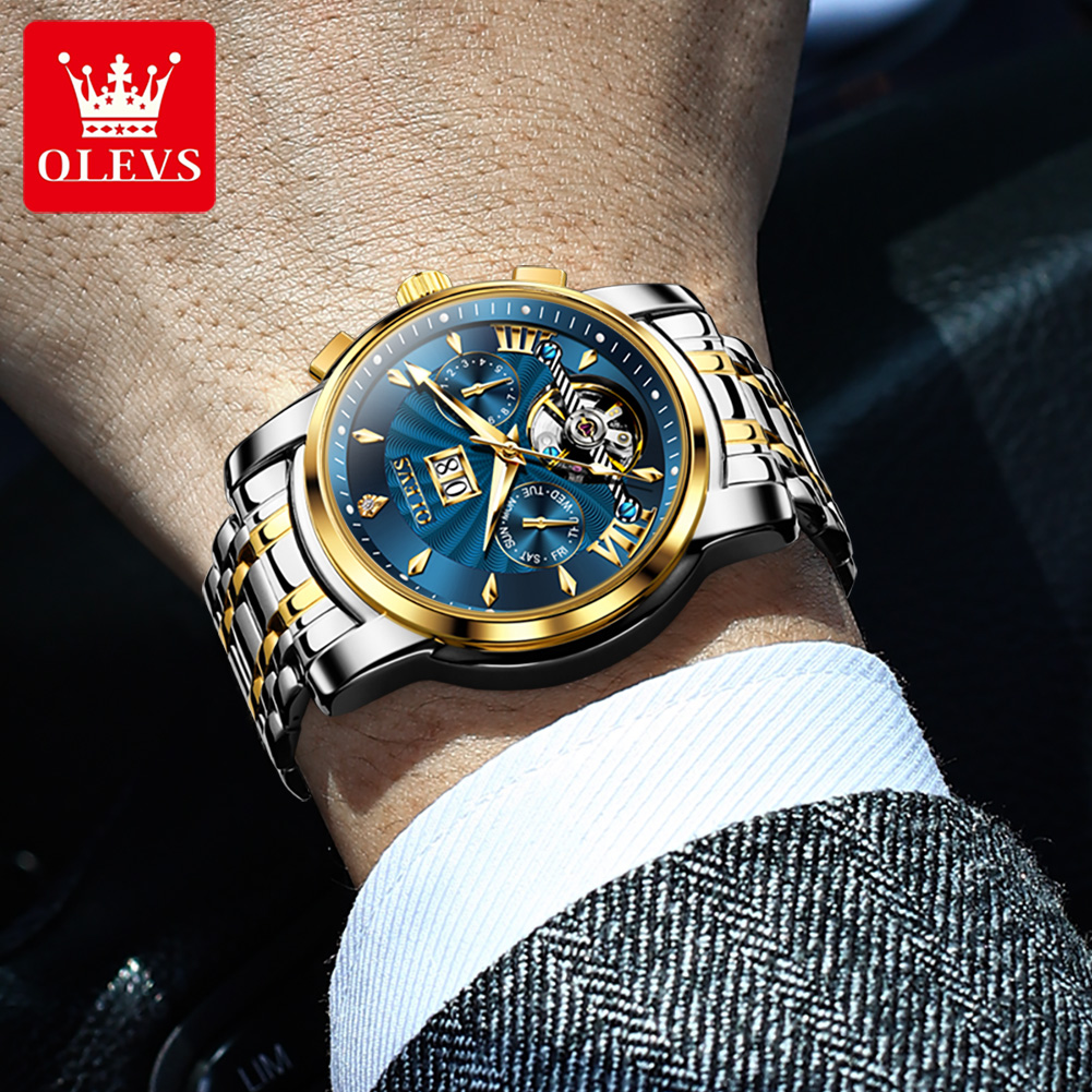 Olevs relógios masculinos de l - Luxury Watch Men avaliação e preço