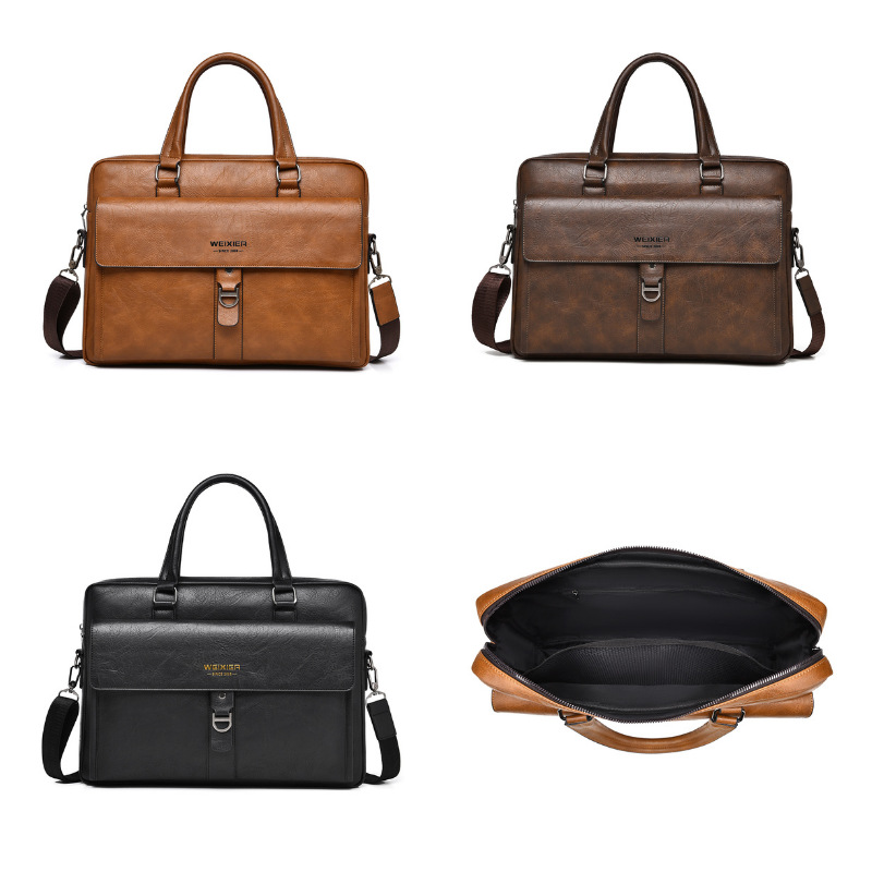 Pasta Executiva Masculina Vint - Leather Briefcase avaliação e preço